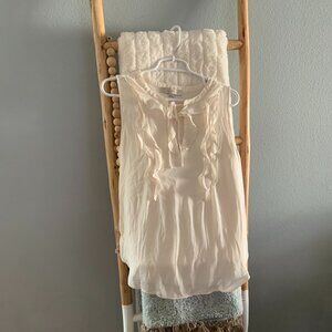 Creme LOFT tank sz M